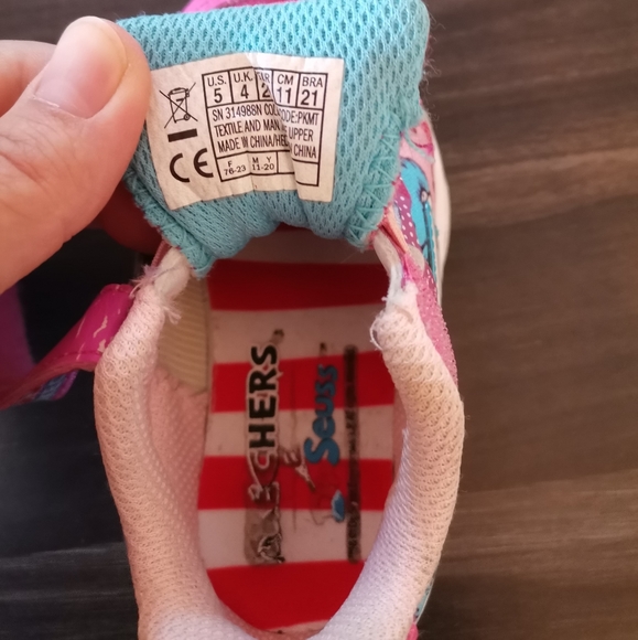 Skechers Dr Seuss sneaker size 5us/21 - Picture 7 of 8